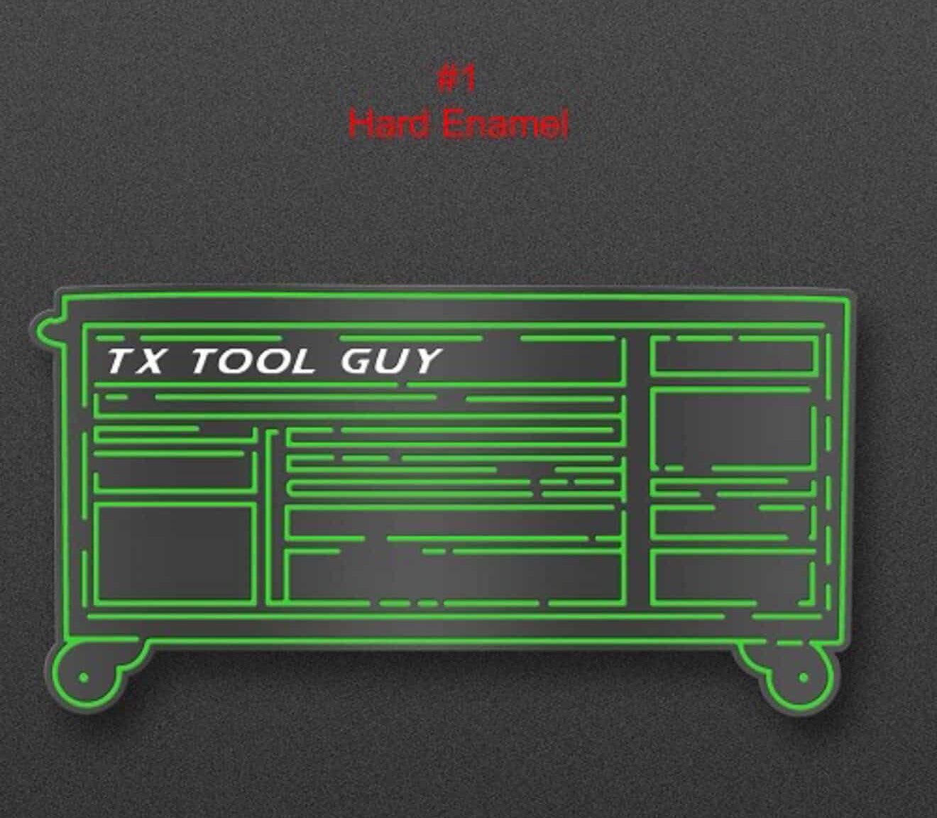 TxToolGuy branded enamel pin